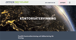 Desktop Screenshot of officerecycling.se